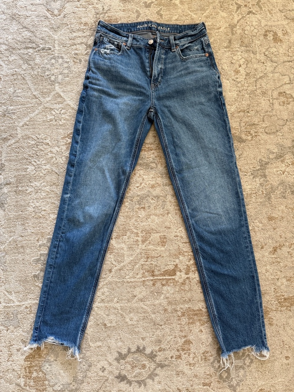 American Eagle Outfitters Women's Medium Blue Mom Jeans